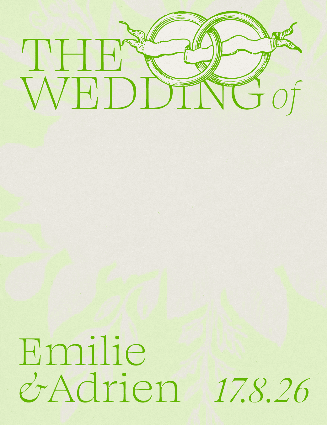 Wedding invitation card 1